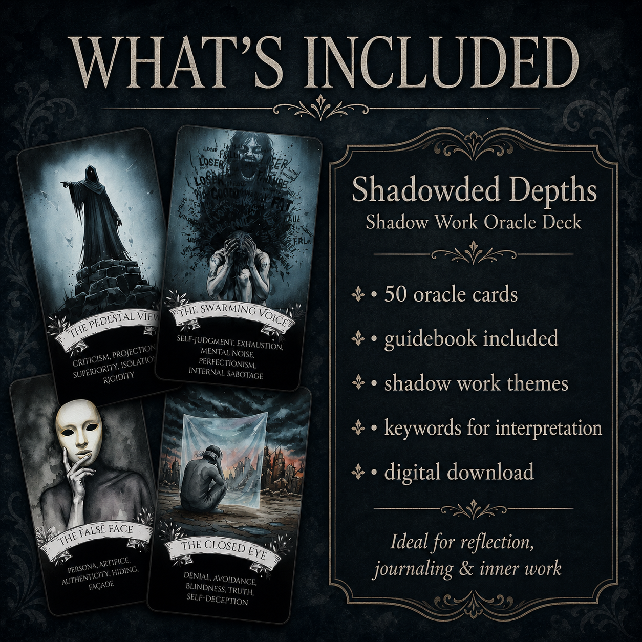 Shadowed Depths Oracle: A Shadow Work Oracle