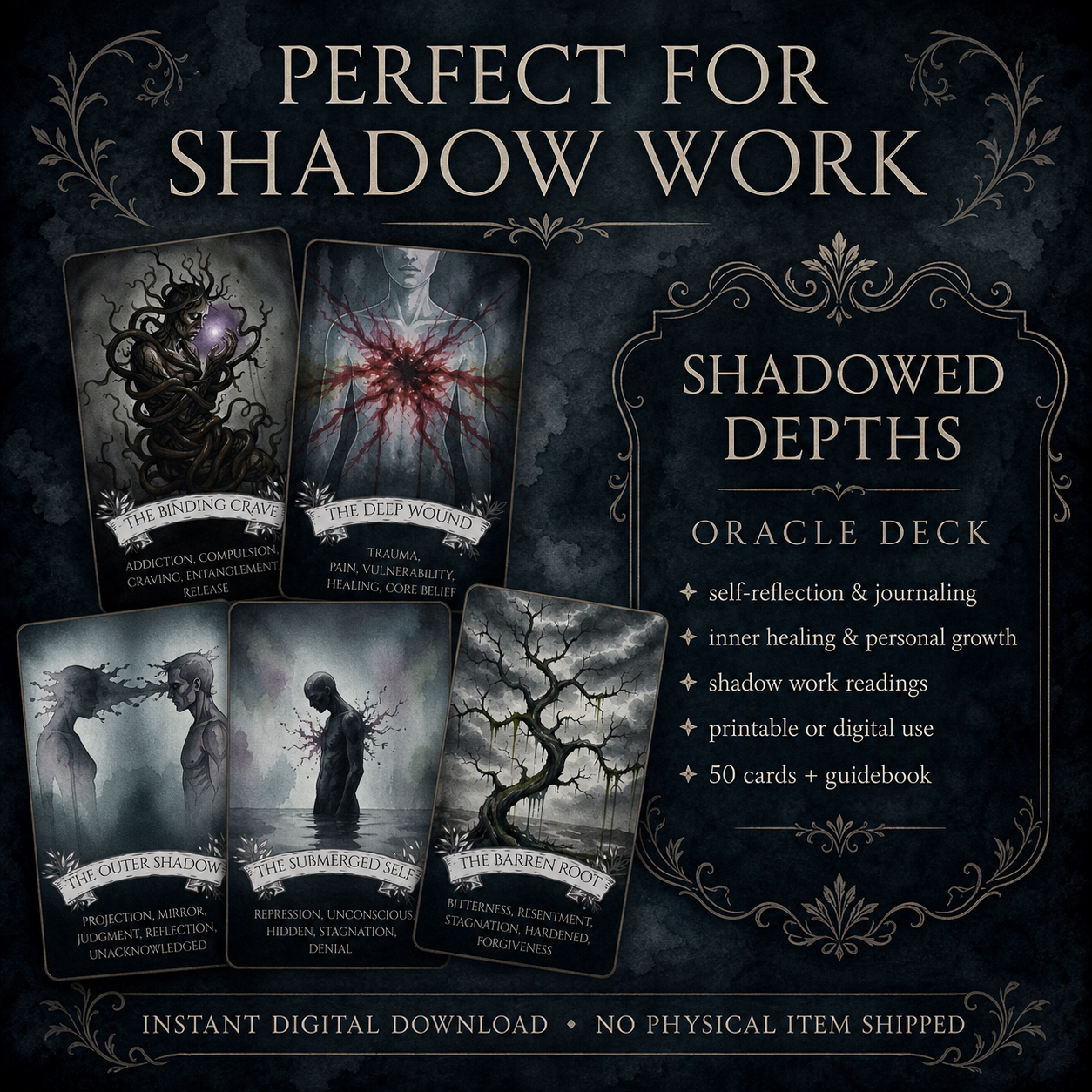 Shadowed Depths Oracle: A Shadow Work Oracle