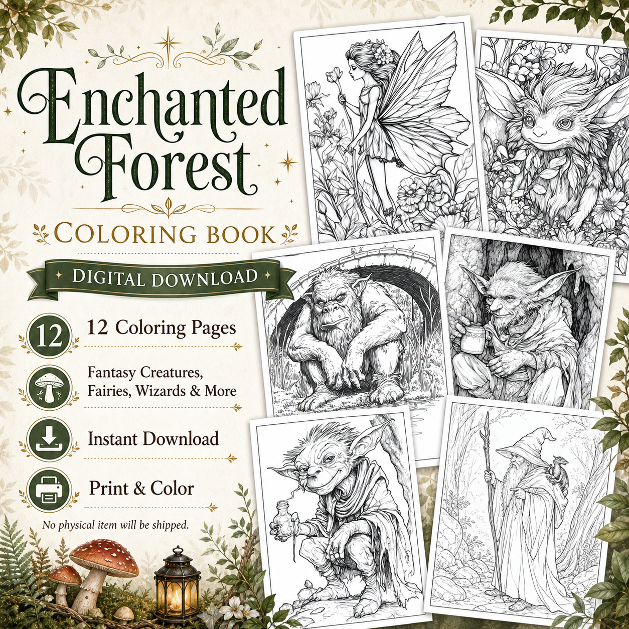 Enchanted Forest Coloring Pages