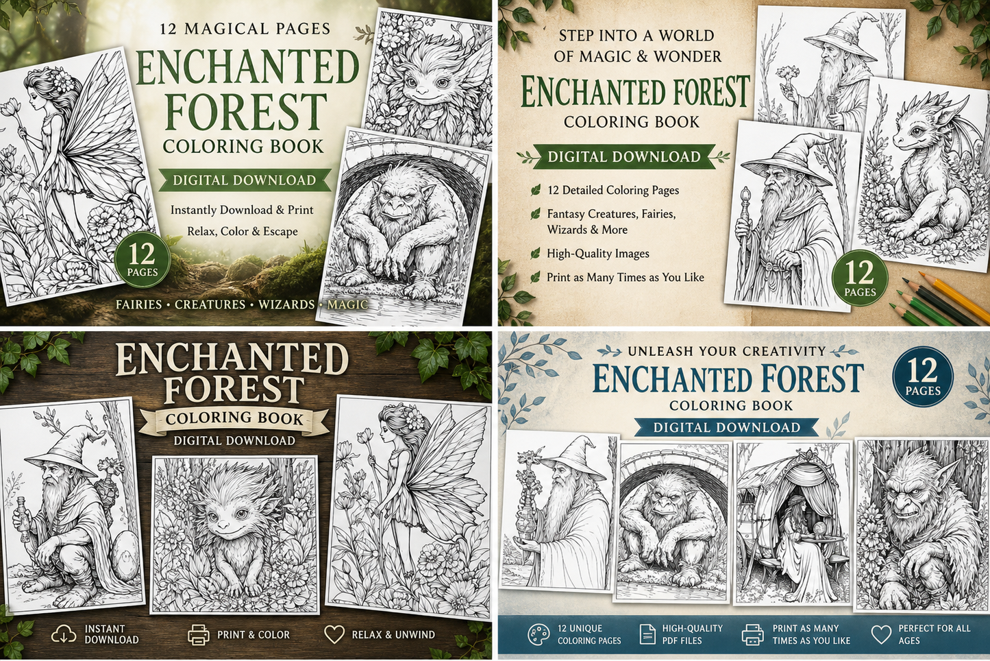 Enchanted Forest Coloring Pages