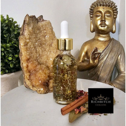 Fast Money Oil - Luxury Hoodoo Conjure Oil for Quick Cash & Prosperity